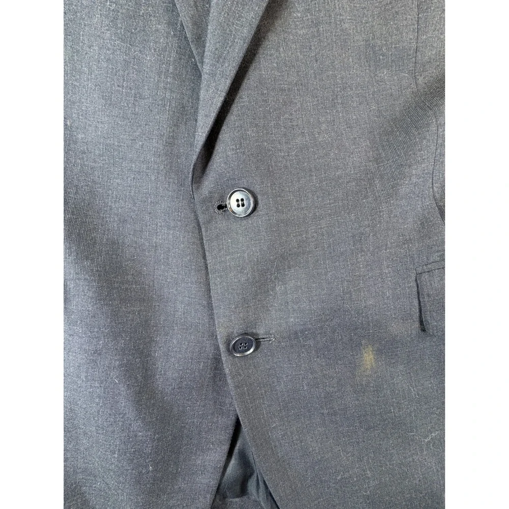 Phillipe Gabriel Mens Two Piece Suit Charcoal Gray 2 Button Blazer Pants Korea